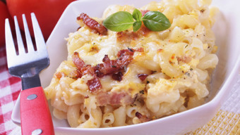 Pasta Carbonara (Bacon and Cheese Pasta)
