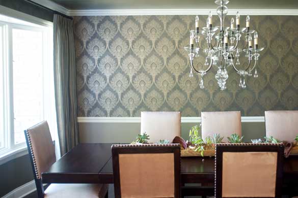 Dining room decorated by Randy Heller. 