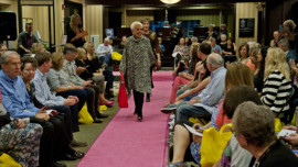 Models walk the runway during the Women's A-WEAR-NESS Fashion Show Sept. 10. Photo by Robert Carl