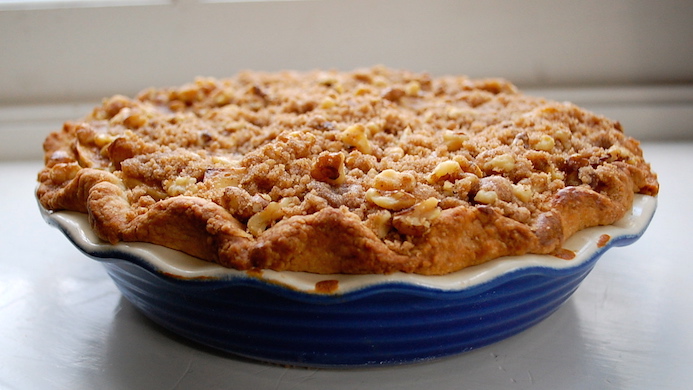 Gail’s Sour Cream Apple Pie  |  makeitbetter.net