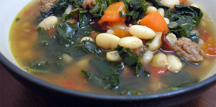 soup-recipes-White-Bean-and-Escarole-Soup-With-Italian-Sausage