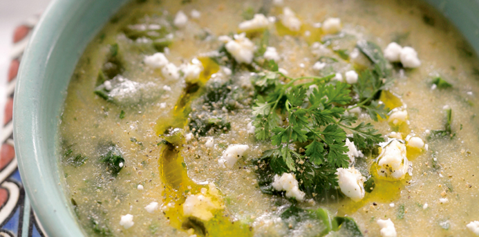 soup-recipes-Cornmeal-and-Greens 