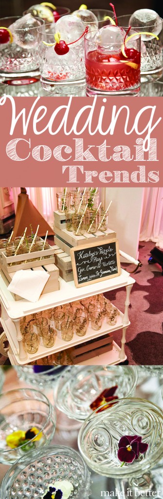 Upcoming wedding cocktail trends include ice making a statement, edible flowers and more  |  makeitbetter.net