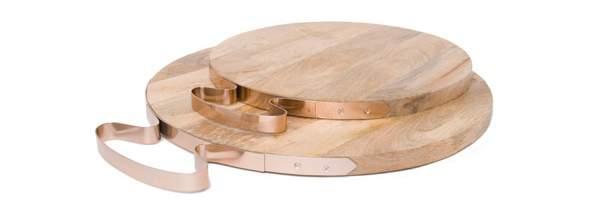 Shop For Good: Wooden Tray with Copper Accents from Maze Home
