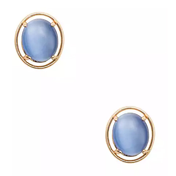 Kate Spade Open Rim Stud Earrings in blue