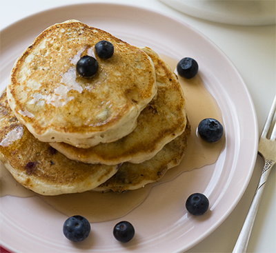 Almond and Blueberry Vegan Pancake
