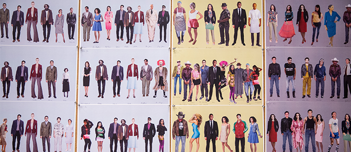 Costume Sketches for Goodman Theatre's "2666"