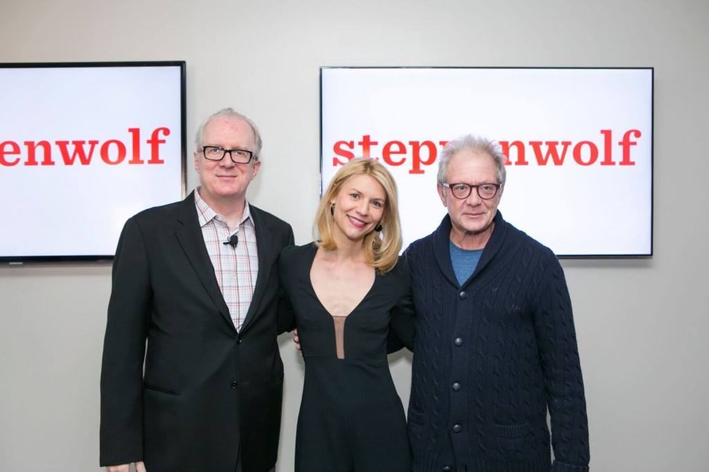 Ensemble member Tracy Letts, 2016 Women in the Arts honoree Claire Danes, Steppenwolf Co-Founder Jeff Perry