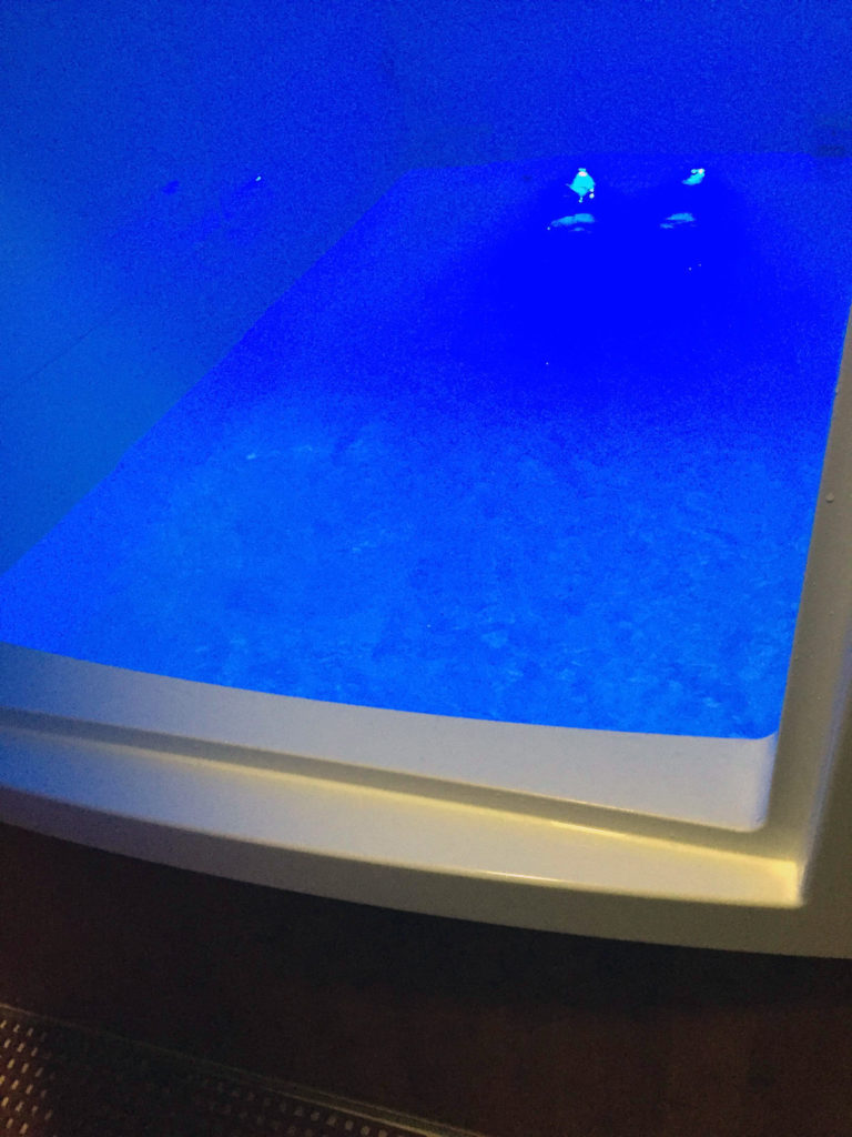 The floatation tank at the Chicago Stress Relief Center.