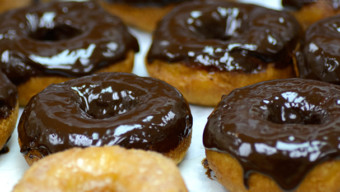 Chocolate Doughnuts at DB3 Donuts in Evanston