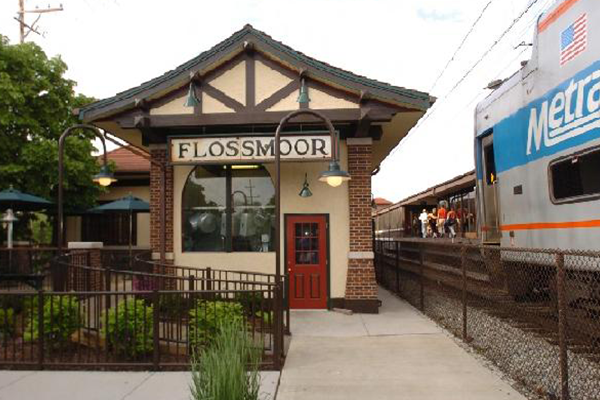 Flossmoor's Location, by the Metra (Photo courtesy of Flossmoor)