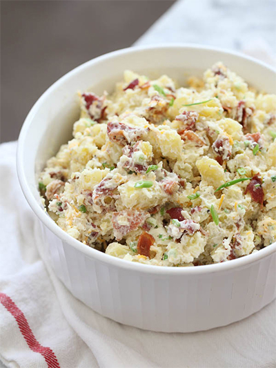 Loaded Baked Potato Salad from Foodie Crush