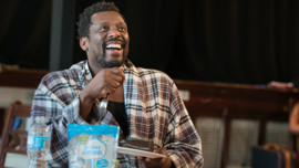 Rehearsal for "Between Riverside and Crazy" at Steppenwolf in Chicago