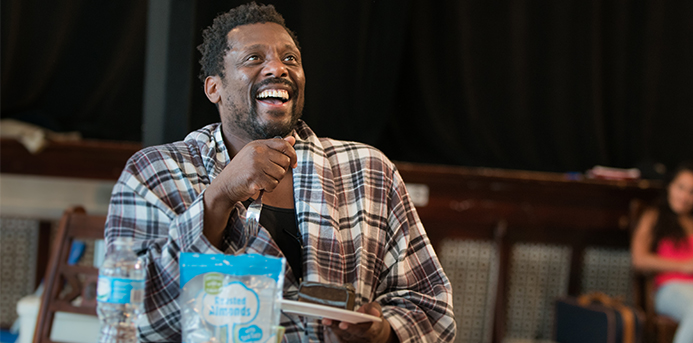 Rehearsal for "Between Riverside and Crazy" at Steppenwolf in Chicago