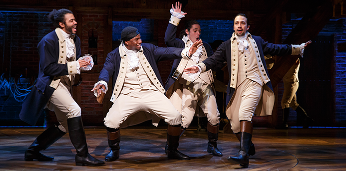 "Hamilton" on Broadway