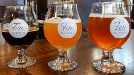 Beers at Ten Ninety Brewing Co. in Glenview