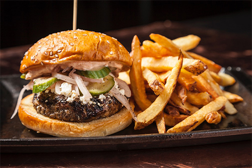 Rockit Bar & Grill lamb burger