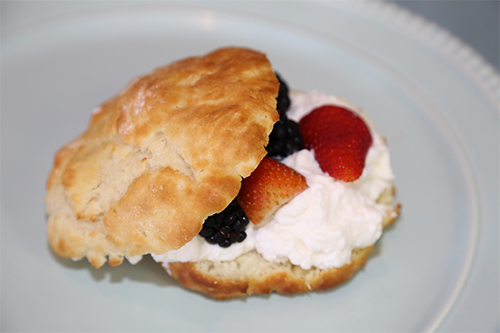 Biscuits with Berries and Whipped Cream from Windy City Pie Co. 