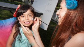 Face Painting at Chicago Hot Dog Fest