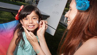 Face Painting at Chicago Hot Dog Fest