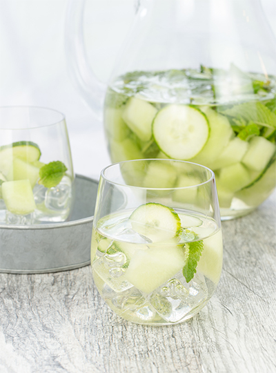 Cucumber Melon Sangria from Garnish With Lemon