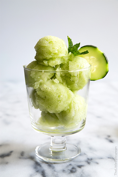 Cucumber Sorbet from The Little Epicurean