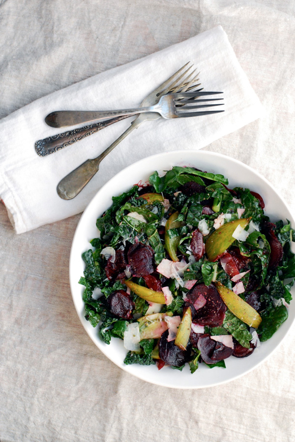 Late Summer Kale Salad from Brooklyn Supper
