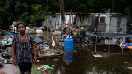 August 22, 2016. Breaux Bridge, St. Martin Parish, Louisiana. Kiona Alexander is among thousands of people who are affected by the flooding across southern Louisiana. Photo by: Marko Kokic/American Red Cross
