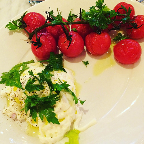 Must-Eat Chicago Dishes: Ema’s Housemade Stracciatella With Roasted Cherry Tomatoes