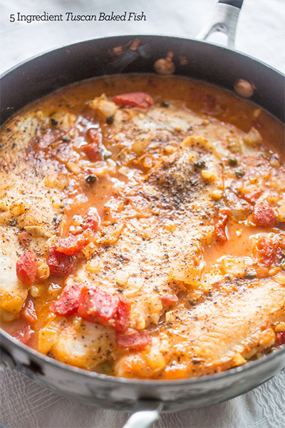 Tuscan Baked Fish from Sweet C’s Designs