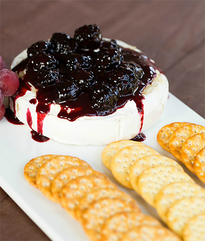 Recipe: Baked Brie With Blackberries from Brown Eyed Baker
