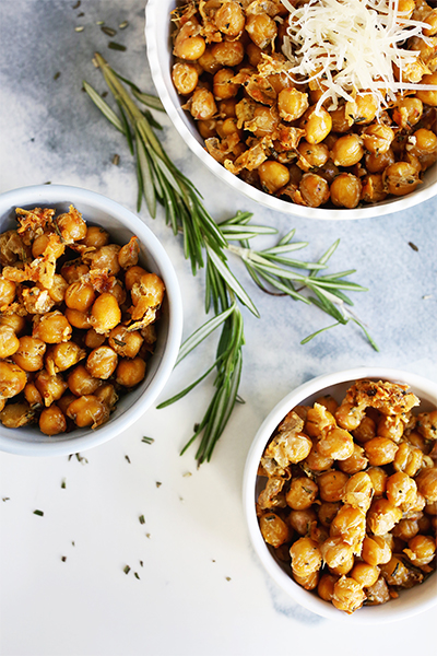 Recipe: Baked Rosemary Parmesan Chickpeas from A Beautiful Mess