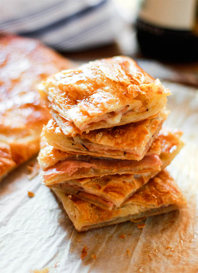 Recipe: Ham and Cheese Puff Pastry from The Clever Carrot