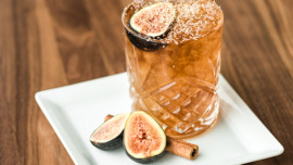 Fig Cocktail at Baptiste & Bottle