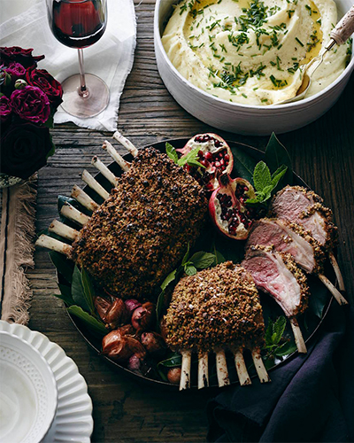 Recipe: Pistachio Crusted Rack of Lamb from What’s Gaby Cooking