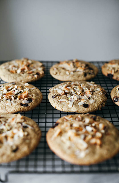 Coconut Tahini Monster Cookies from My Name Is Yeh