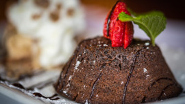 Chocolate Lava Cake available on Park Tavern's Restaurant Week Menu.