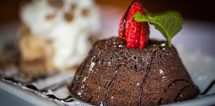 Chocolate Lava Cake available on Park Tavern's Restaurant Week Menu.