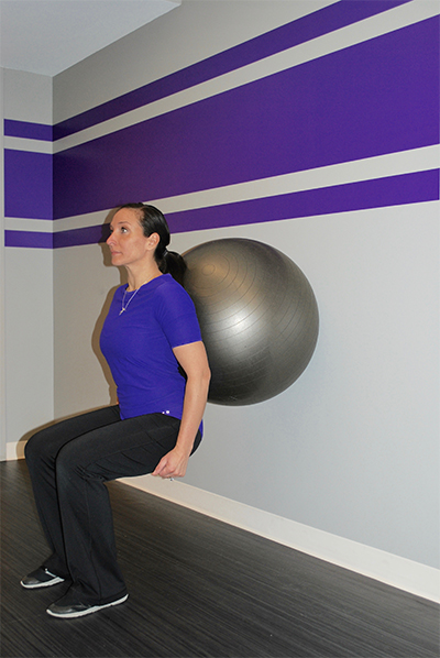 Stability Ball Squat