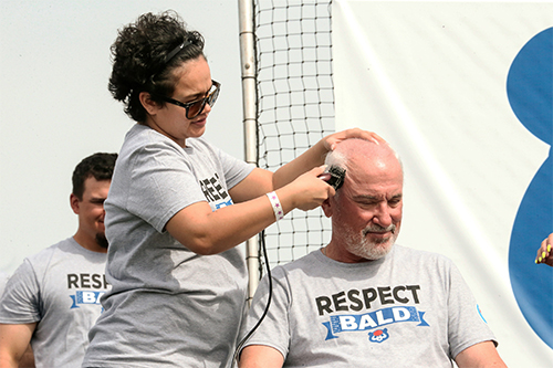 Chicago Cubs Manager Joe Maddon at the 2016 Respect Bald event