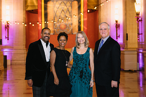 Chicago Voices Concert: Eric and Kim Smith of Evanston with Nancy and Scott Santi of Winnetka
