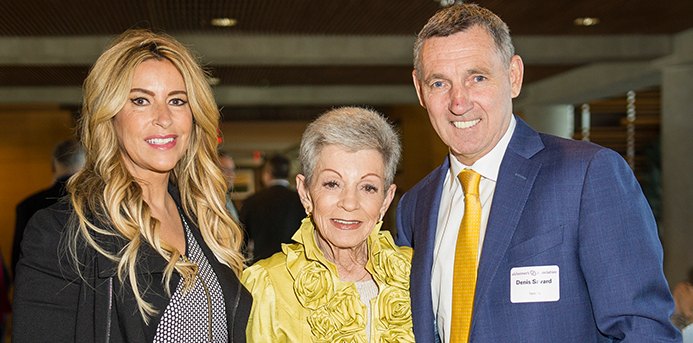 Mona Savard, Jill Mikita and Denis Savard at Alzheimer's Association Oak Brook Reason to Hope on April 6