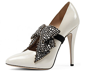 Summer Shoes: Gucci Elaisa Crystal Bow Pump