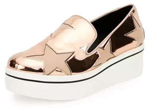 Summer Shoes: Stella McCartney Binx Metallic Star Slip-On Sneaker