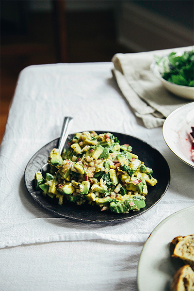 Avocado Recipes: The First Mess' Avocado Tartare with Roasted Beets, Basil and Dukkah