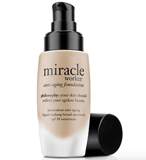 Makeup and Moiturizer With SPF: Philosophy Miracle Worker Foundation Broad Spectrum SPF 30