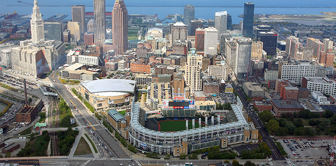 mlb stadiums and neighborhoods: Cleveland