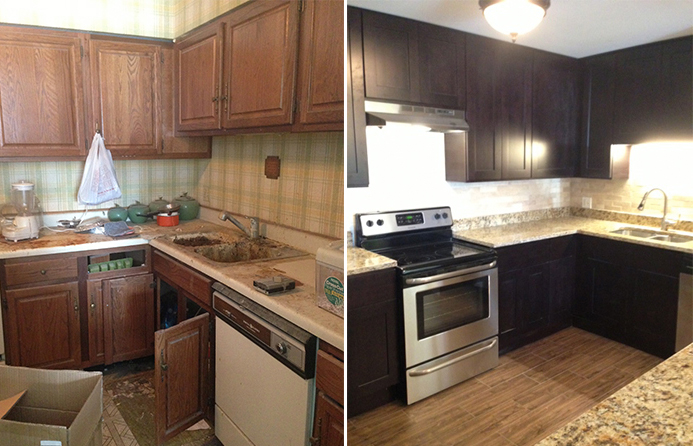 Rebuilding Together: kitchen before and after