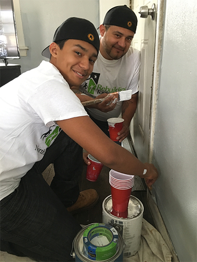 Rebuilding Together: volunteers painting