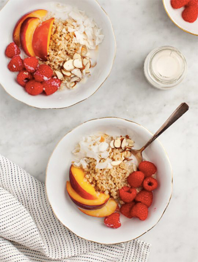 breakfast recipes: Cinnamon Quinoa Breakfast Bowl from Love & Lemons